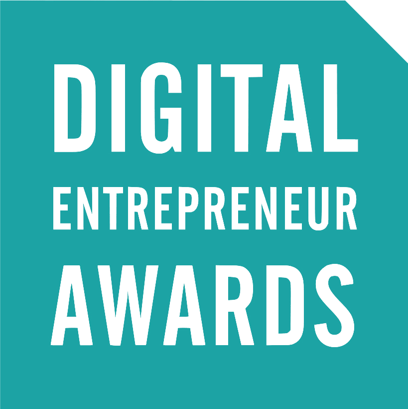 Digital Entrepreneur Logo showcasing Satchel as winners of Digital Innovation in the Public Sector in 2017